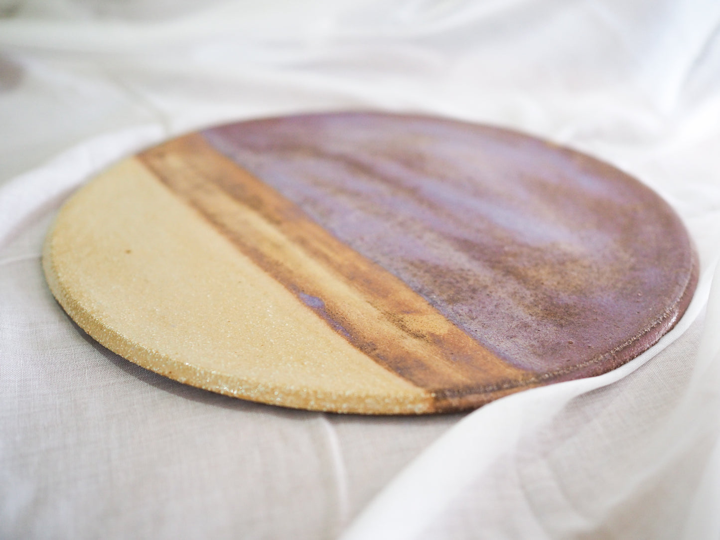 Lilac Ceramic Round Platter