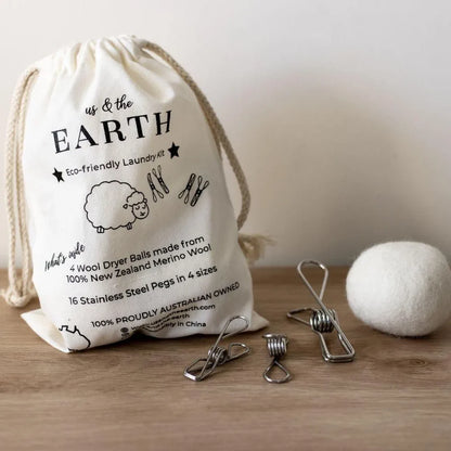 Eco Laundry Bundle - Pegs & Dryer Balls