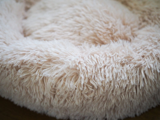 Cream Round Pet Bed - Small